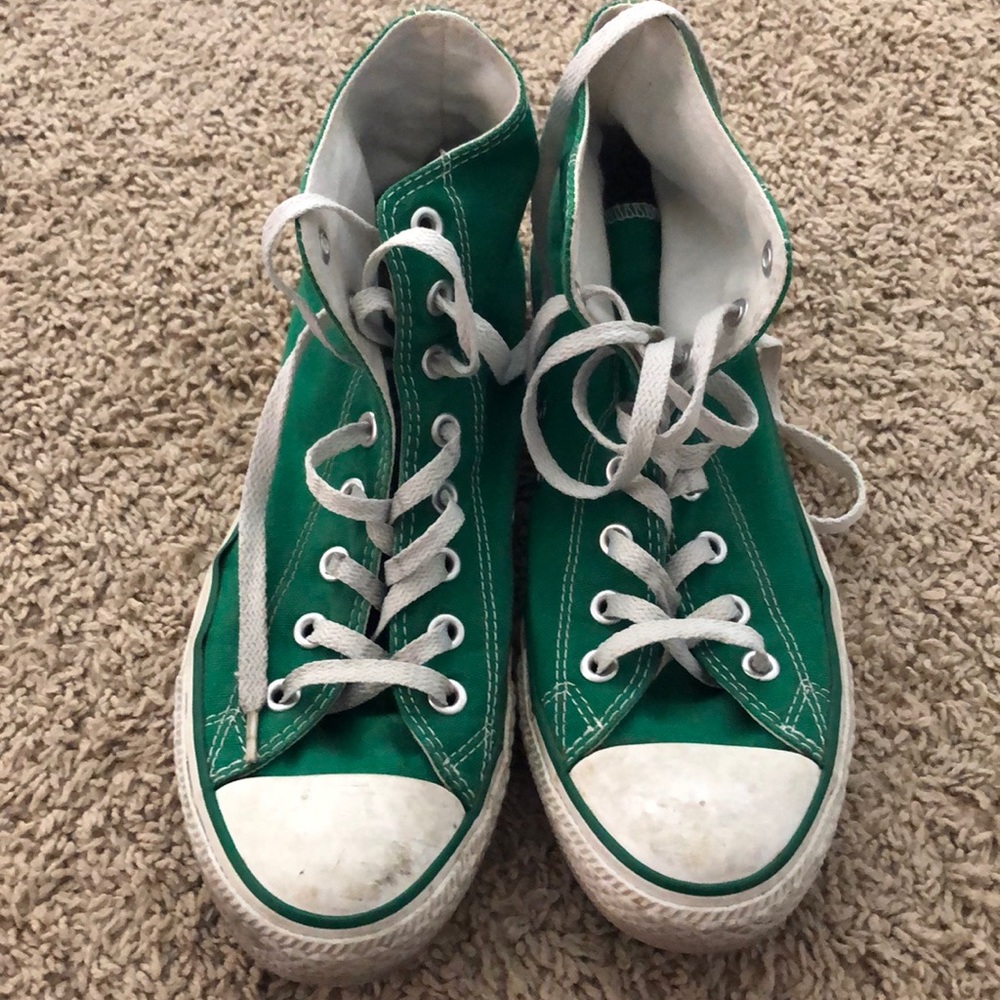 High top men’s converse green